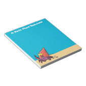 Bloc-note Funny cute purple cartoon hermit crab (Incliné)