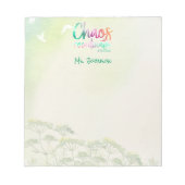 Bloc-note Funny Enseignant Cadeau Chaos Coordinateur Personn (Devant)