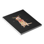 Bloc-note Funny Golden Retriever Christmas Tree Santa Renne (Incliné)
