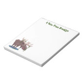 Bloc-note Funny happy moose cartoon illustration (Tourné)