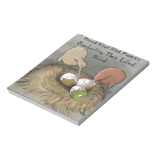 Bloc-note Funny Kiwi Birds Tending Their Fruit (Tourné)