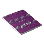Bloc-note Funny Lets Go Zebra Hakuna Matata motif Design Co (Incliné)