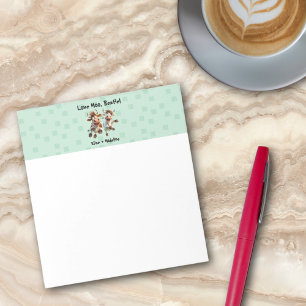 Bloc-note Funny "Love Moo Bestie" Personnalisé Meilleurs Ami