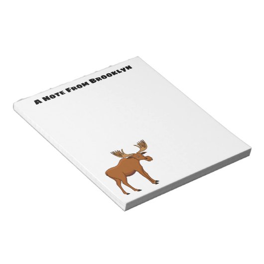 Bloc-note Funny moose (Incliné)