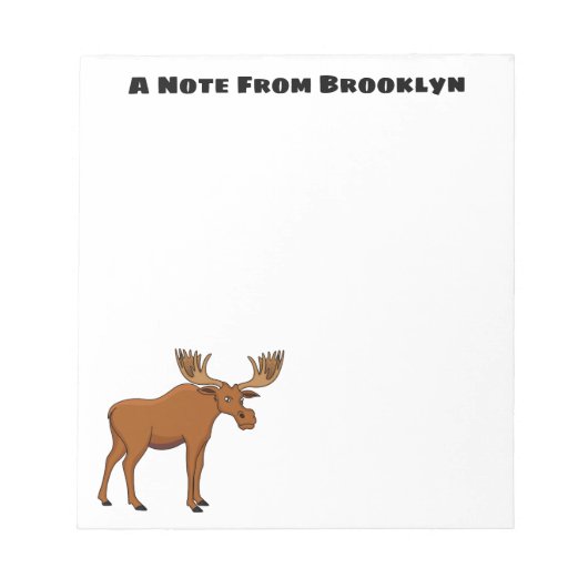 Bloc-note Funny moose (Devant)