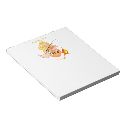 Bloc-note Funny Pêche Fille Sirène Thunder_Cove (Incliné)