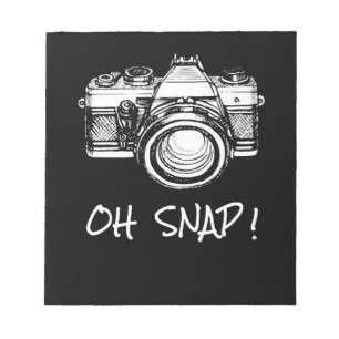 Bloc-note Funny Photographe Oh Snap