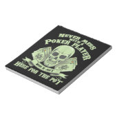 Bloc-note Funny poker | Never Mess With A Poker (Tourné)
