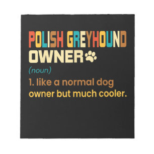 Bloc-note Funny Polish Greyhound Vintage