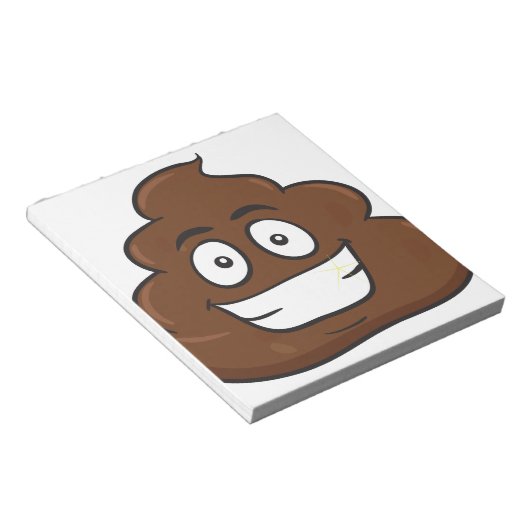 Bloc-note funny poop emoji (Incliné)