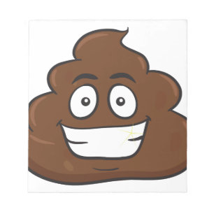 Bloc-note funny poop emoji