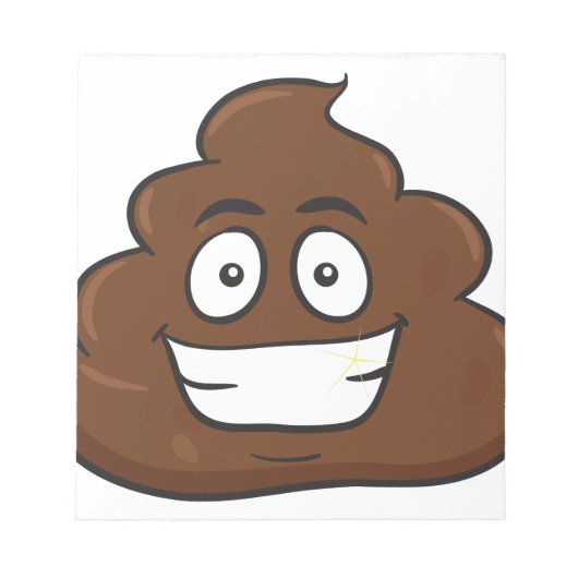 Bloc-note funny poop emoji (Devant)