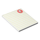 Bloc-note Funny Rouge Blanc Beige Extrait Molar Starburst (Incliné)
