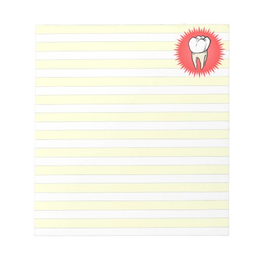 Bloc-note Funny Rouge Blanc Beige Extrait Molar Starburst (Devant)