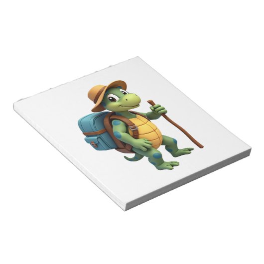 Bloc-note Funny Turtle Hiking Graphic Camping Lover Adventur (Incliné)