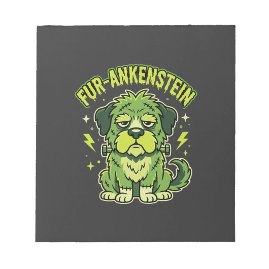 Bloc-note Fur-Ankenstein Drôle de Frankenstein Chien Hallowe (Devant)