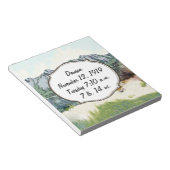 Bloc-note Futur dossier de naissance de bébé garçon pilote (Incliné)