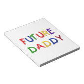 Bloc-note Futur papa couleurs primaires T-shirts et cadeaux (Incliné)