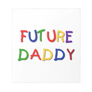 Bloc-note Futur papa couleurs primaires T-shirts et cadeaux