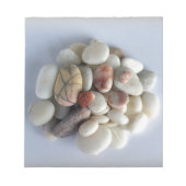 Bloc-note galets blancs (Devant)