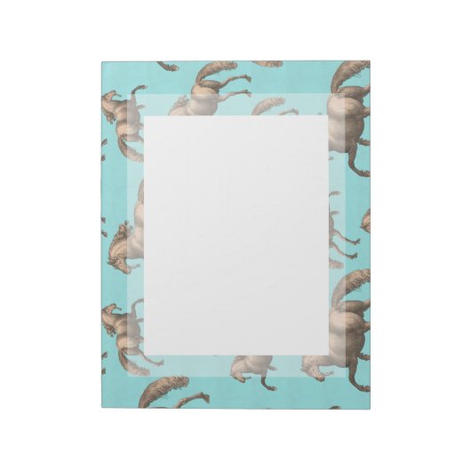 Bloc-note Galloping Espagnol Stallions Aqua Arrière - plan (Tourné)