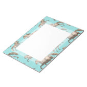 Bloc-note Galloping Espagnol Stallions Aqua Arrière - plan (Incliné)