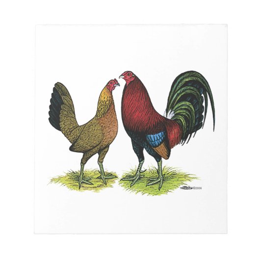 Bloc-note Gamefowl Pair (Devant)