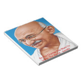 Bloc-note Gandhi & Be The Change Quote (Incliné)