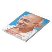 Bloc-note Gandhi & Be The Change Quote (Tourné)