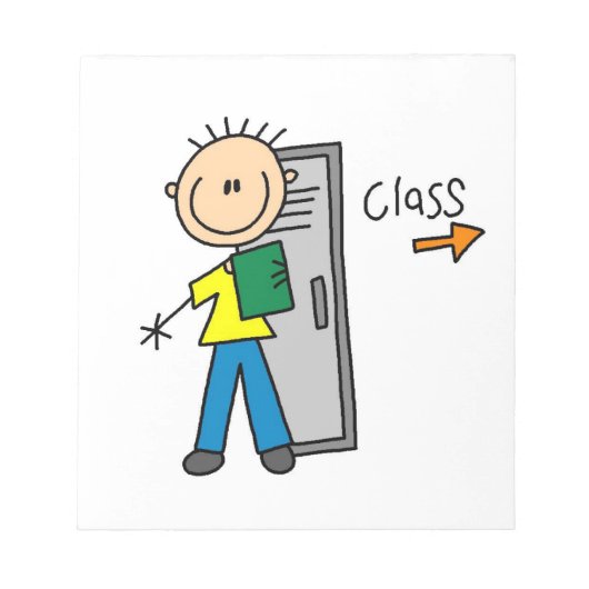 Bloc-note Garçon à l'école (Devant)