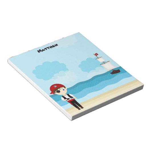 Bloc-note Garçon de pirate (Incliné)