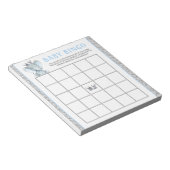 Bloc-note Garçon Elephant Baby shower Bingo Cartes de jeu (Incliné)