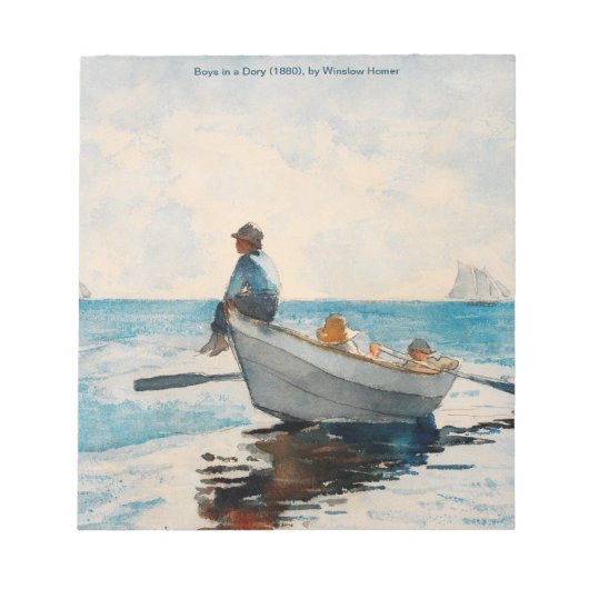 Bloc-note Garçons Dans Un Dory (1880) Par Winslow Homer (Devant)