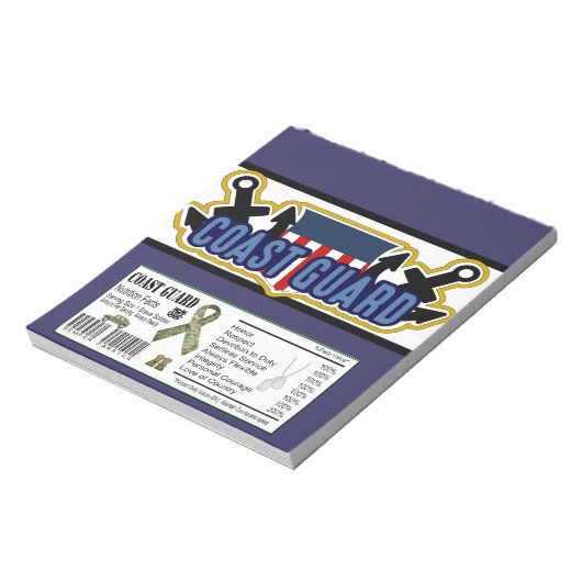Bloc-note Garde côtière Célébration militaire Candy Bar Wrap (Tourné)