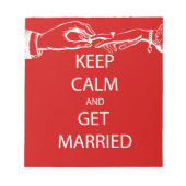 Bloc-note GARDE vintage CALME SE MARIER (Devant)