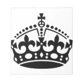 Bloc-note Garder la couronne calme (Devant)