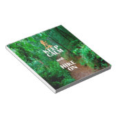 Bloc-note Gardez le calme et la marche (Incliné)