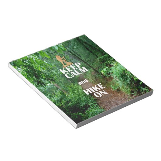 Bloc-note Gardez le calme et la marche (Incliné)