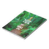 Bloc-note Gardez le calme et la marche (Tourné)