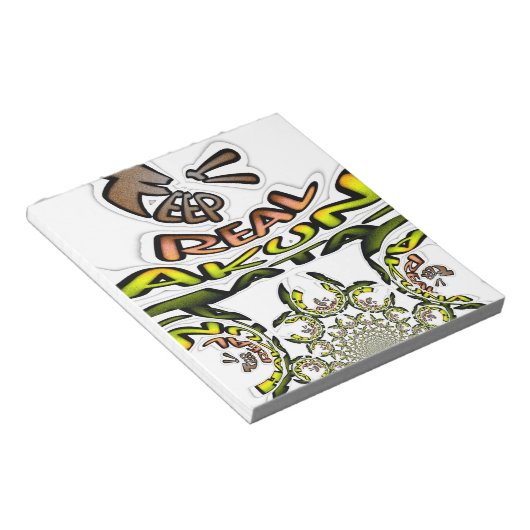 Bloc-note Gardez-le réel : Art Kaleidoscope Impression/Graph (Incliné)