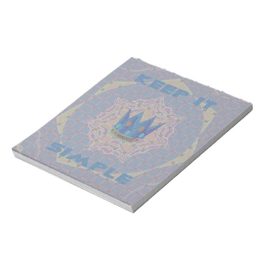 Bloc-note Gardez-le simple : Pastel Royal Clarity Motif Art (Tourné)