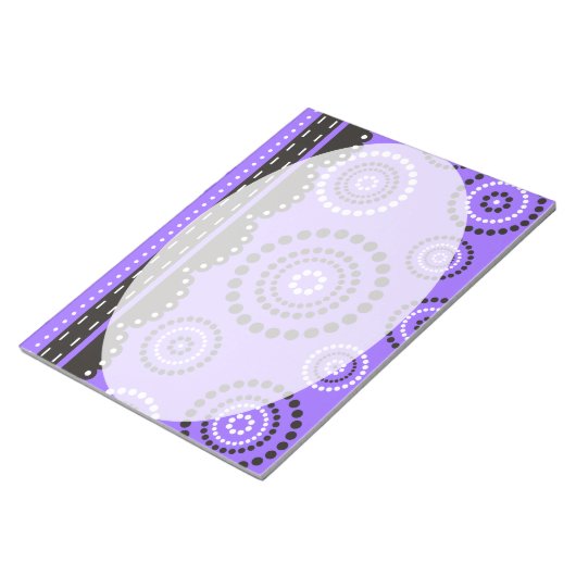 Bloc-note Garland ARTdeco noir blanc + votre couleur de dos (Incliné)