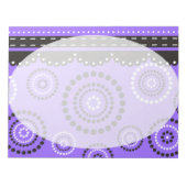 Bloc-note Garland ARTdeco noir blanc + votre couleur de dos (Devant)