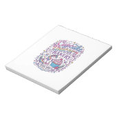 Bloc-note Gâteau Licorne Licorne Boulangerie Fond Blanc Pr (Tourné)