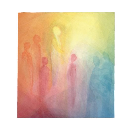 Bloc-note Gathering in the light watercolor painting (Devant)