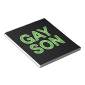 Bloc-note Gay Son Funny LGBTQ Pride (Incliné)