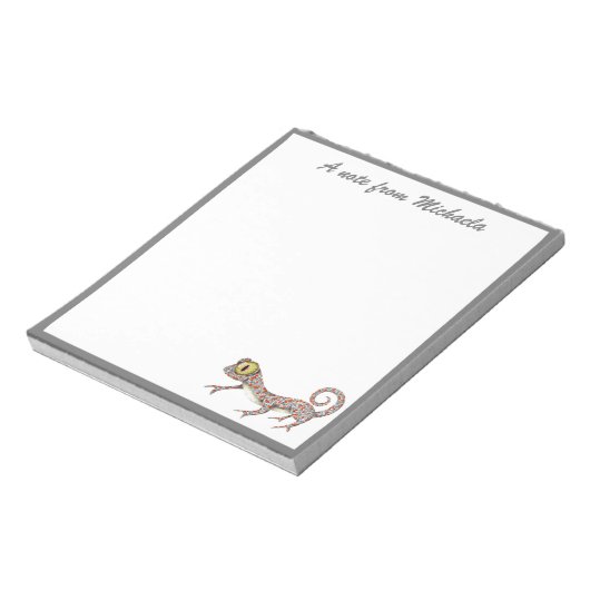 Bloc-note Gecko simple et mignon (Tourné)