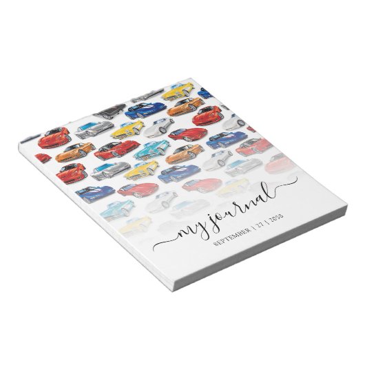 BLOC-NOTE GÉNÉRATIONS D'ART AUTOMOBILE (Incliné)