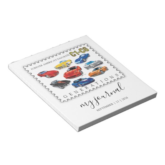 BLOC-NOTE GÉNÉRATIONS D'ART AUTOMOBILE (Incliné)