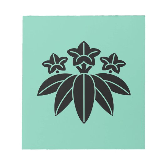 Bloc-note Gentiane de style bambou (Devant)